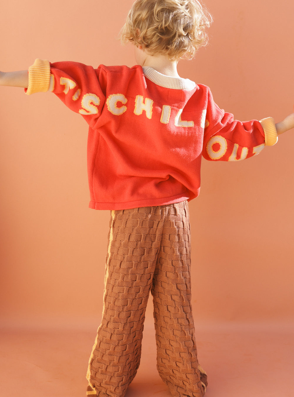 Twin Stripe Knit Pant Brown