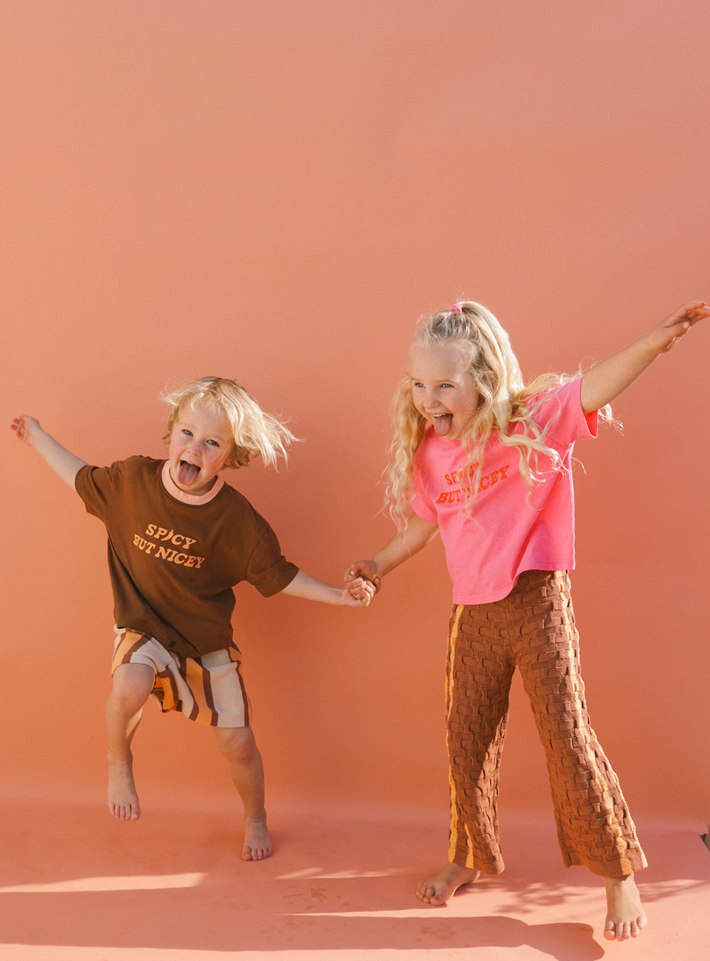 Spicy But Nicey T Shirt Brown