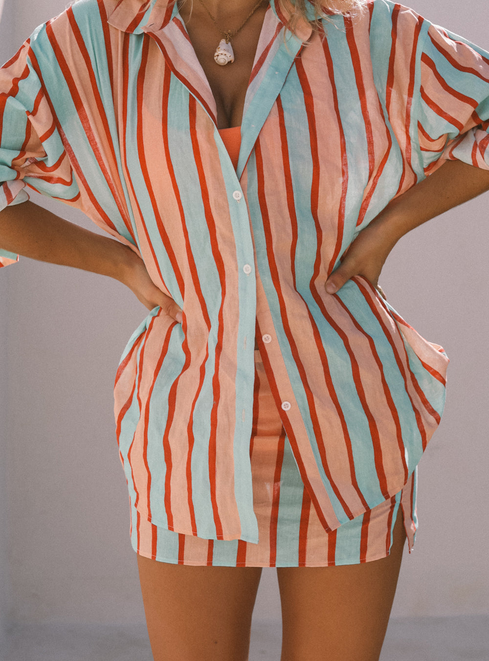 Tally Stripe Mini Skirt